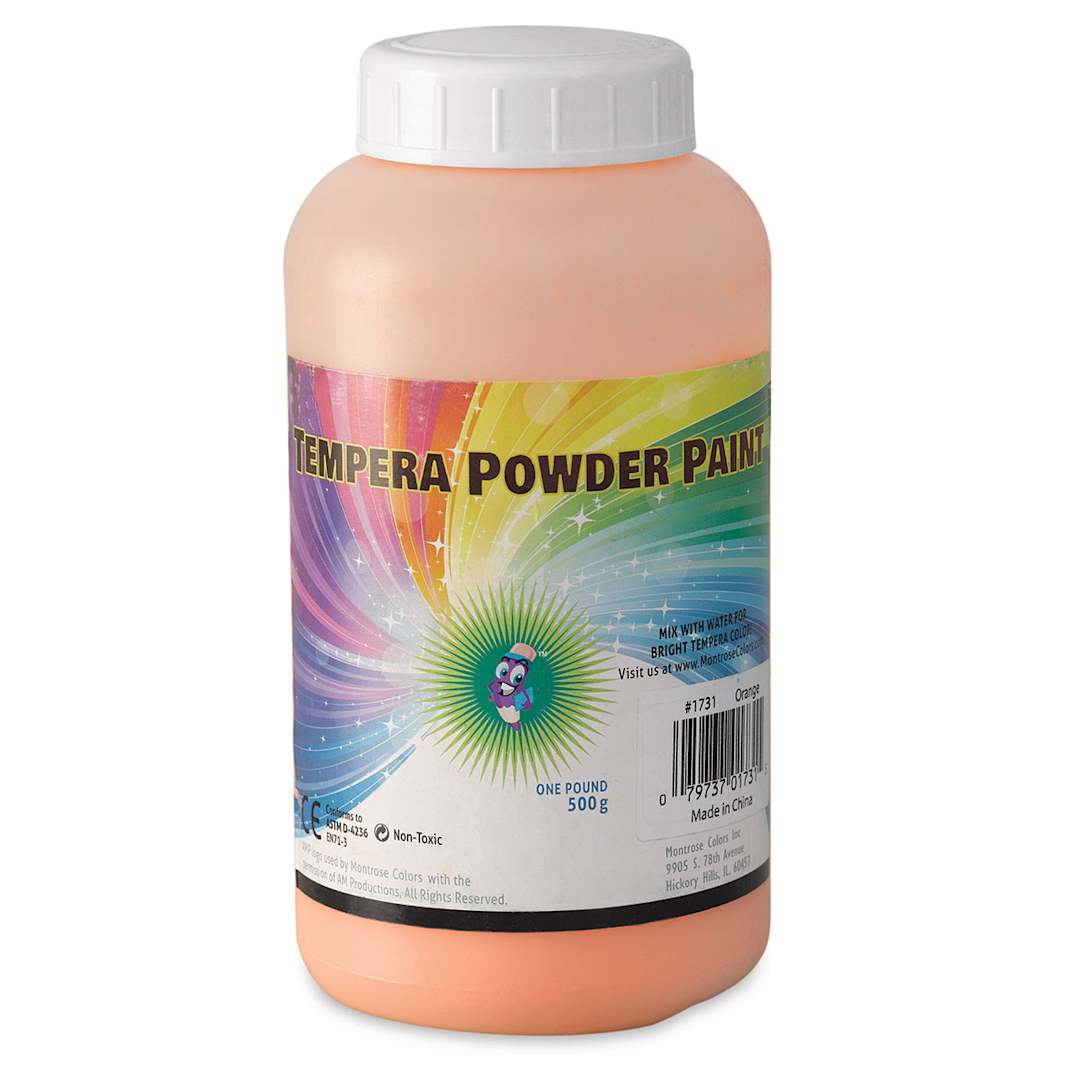 Open in modal - Three Little Twigs Tempera Powder Paint - Orange, 1 lb, Jar