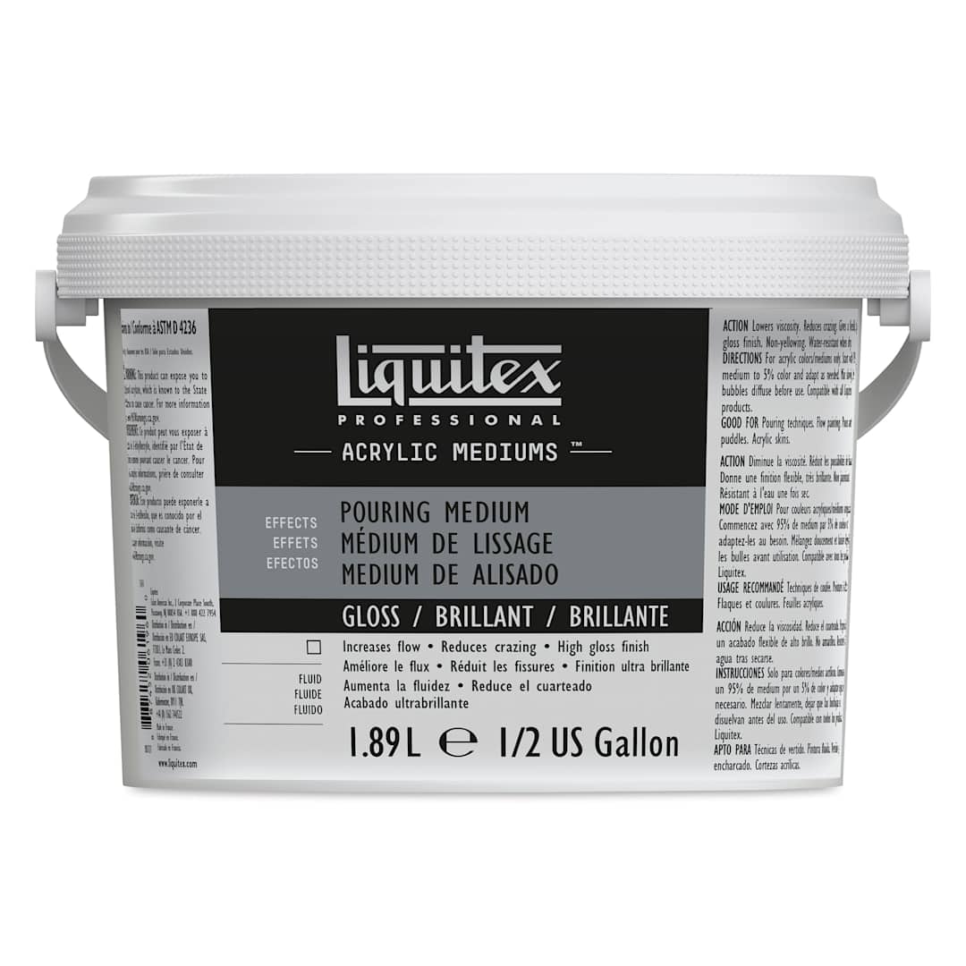 Open in modal - Liquitex Effects Pouring Medium - Gloss, Half Gallon
