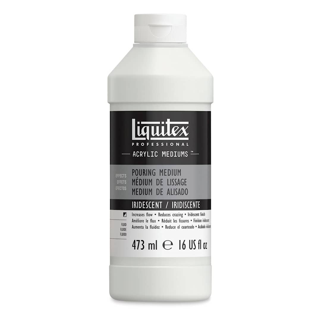 Open in modal - Liquitex Effects Pouring Medium - Iridescent, 16 oz bottle