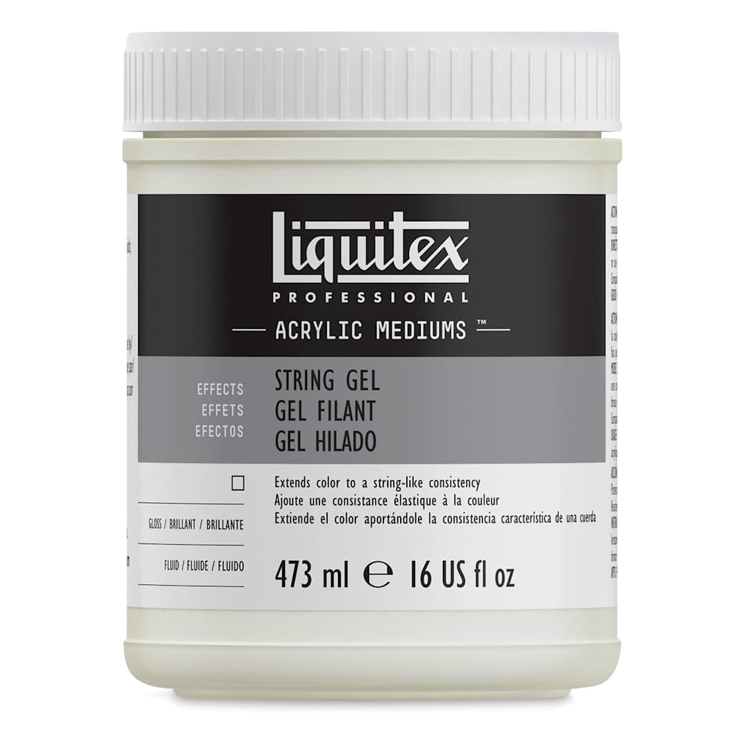Open in modal - Liquitex Effects String Gel Medium - 16 oz jar