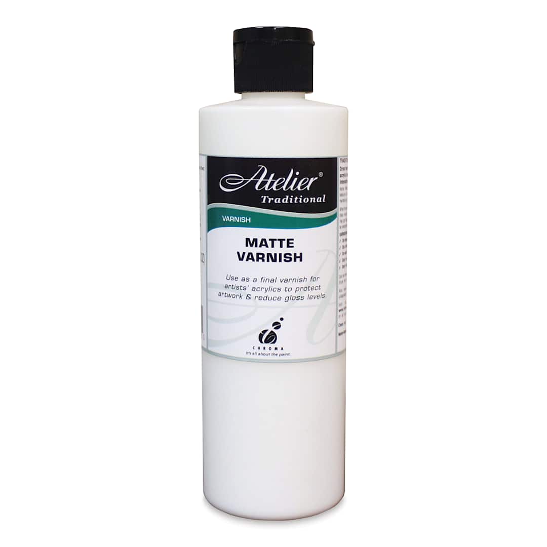 Open in modal - Chroma Atelier Medium & Varnish - Matte, 8 oz bottle