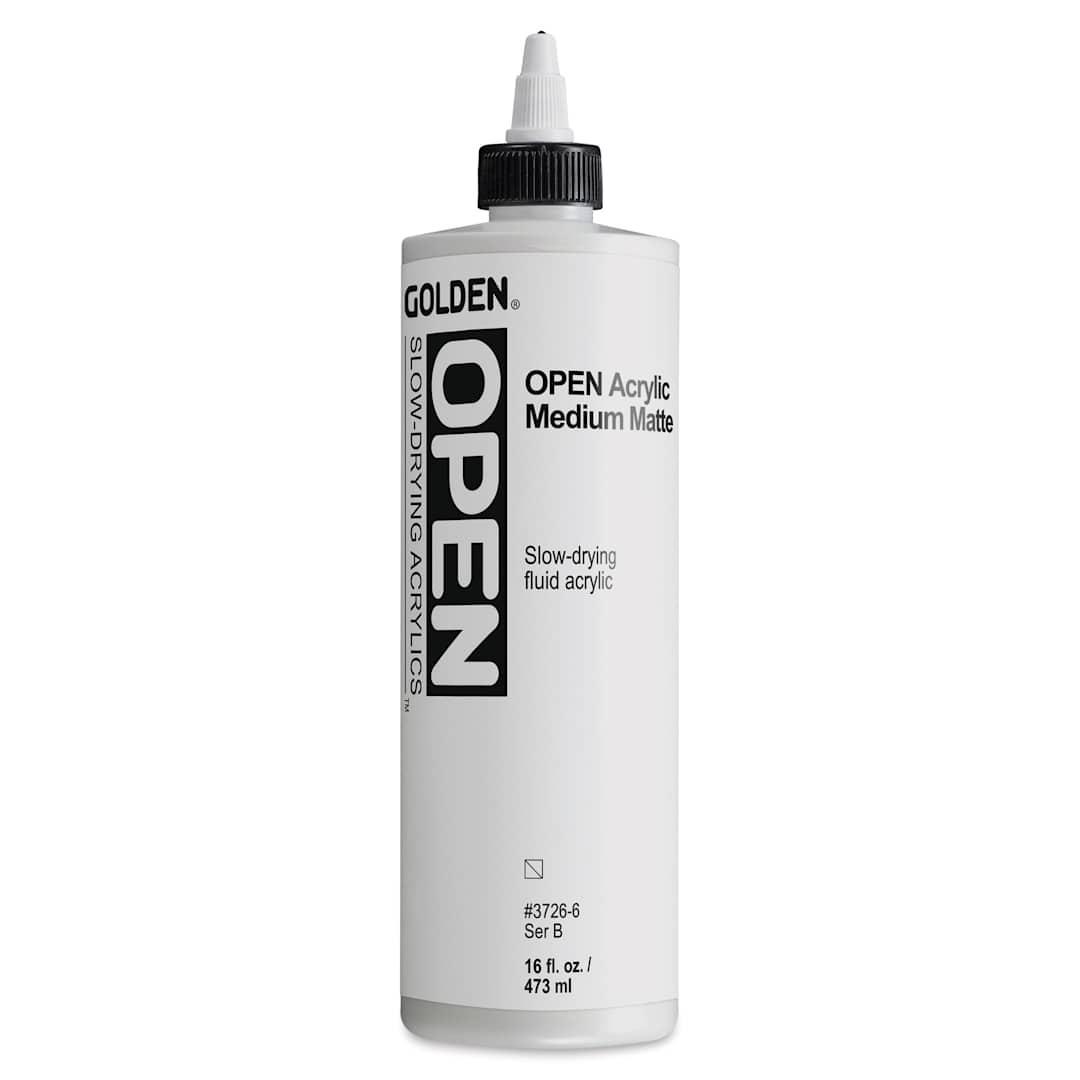Open in modal - Golden Open Acrylic Medium - Matte, 16 oz jar