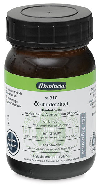 Open in modal - Schmincke Ready-to-Use Oil Binder - Front of 200 ml Bottle
