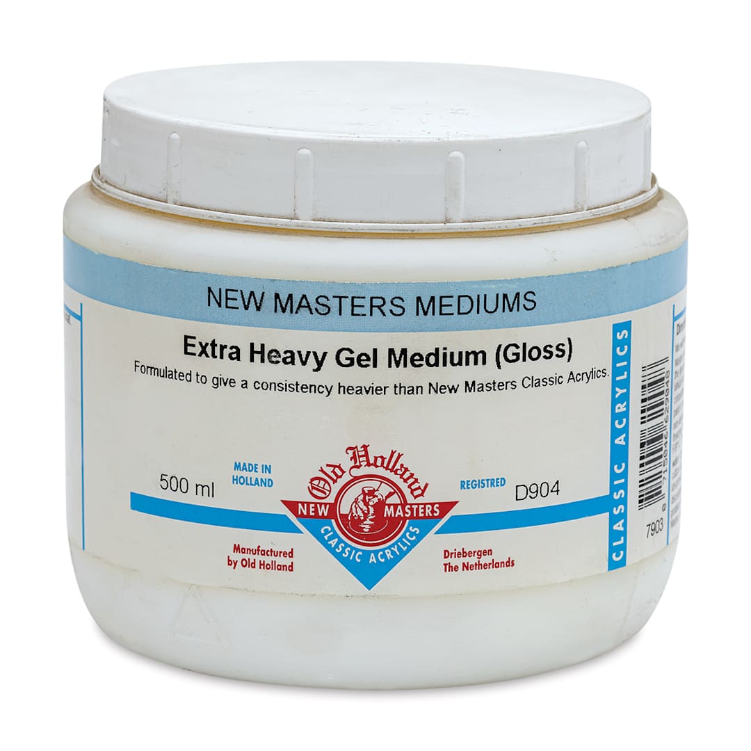Open in modal - Old Holland New Masters High Build Gel Medium (No Filler) - Gloss, 500 ml jar