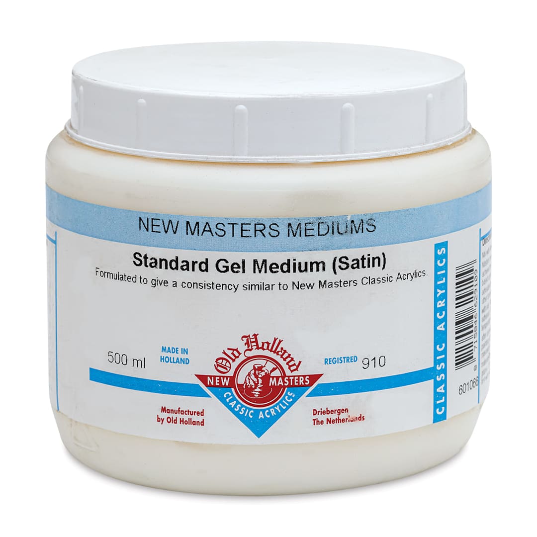 Open in modal - Old Holland New Masters Standard Gel Medium - Satin, 500 ml jar