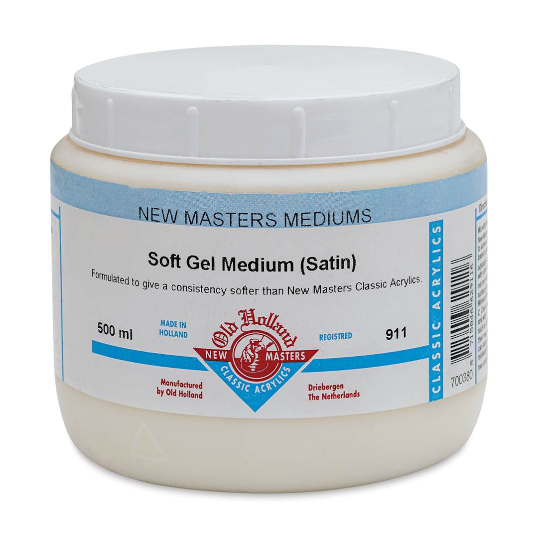 Open in modal - Old Holland New Masters Soft Gel Medium - Satin, 500 ml jar