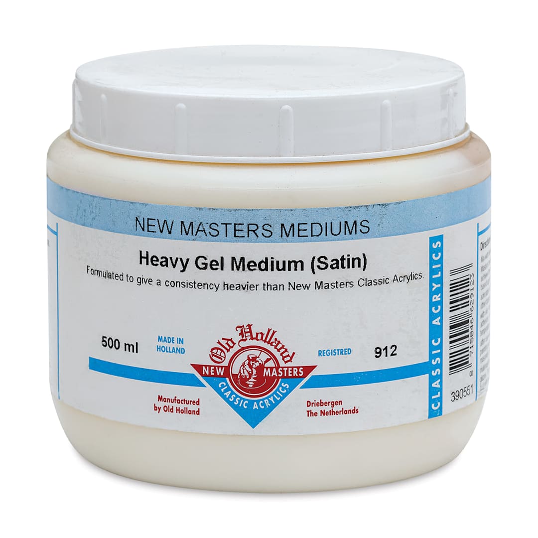 Open in modal - Old Holland New Masters Heavy Gel Medium - Satin, 500 ml jar