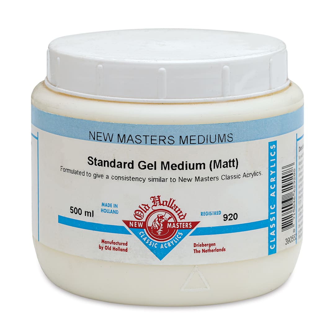 Open in modal - Old Holland New Masters Standard Gel Medium - Matte, 500 ml jar