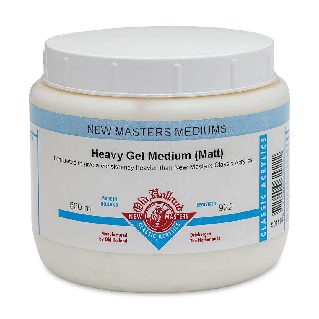 Open in modal - Old Holland New Masters Heavy Gel Medium - Matte, 500 ml jar