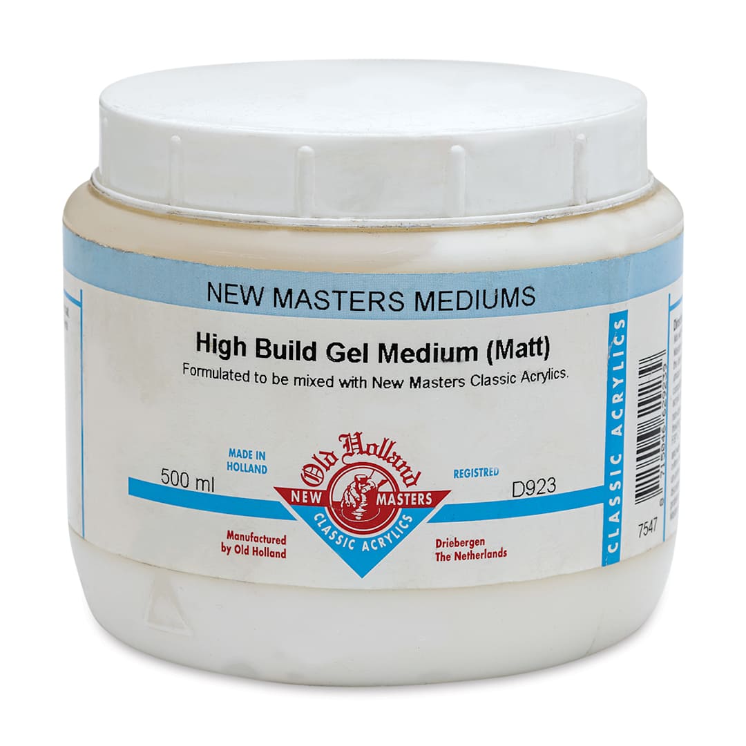 Open in modal - Old Holland New Masters High Build Gel Medium - Matte, 500 ml jar