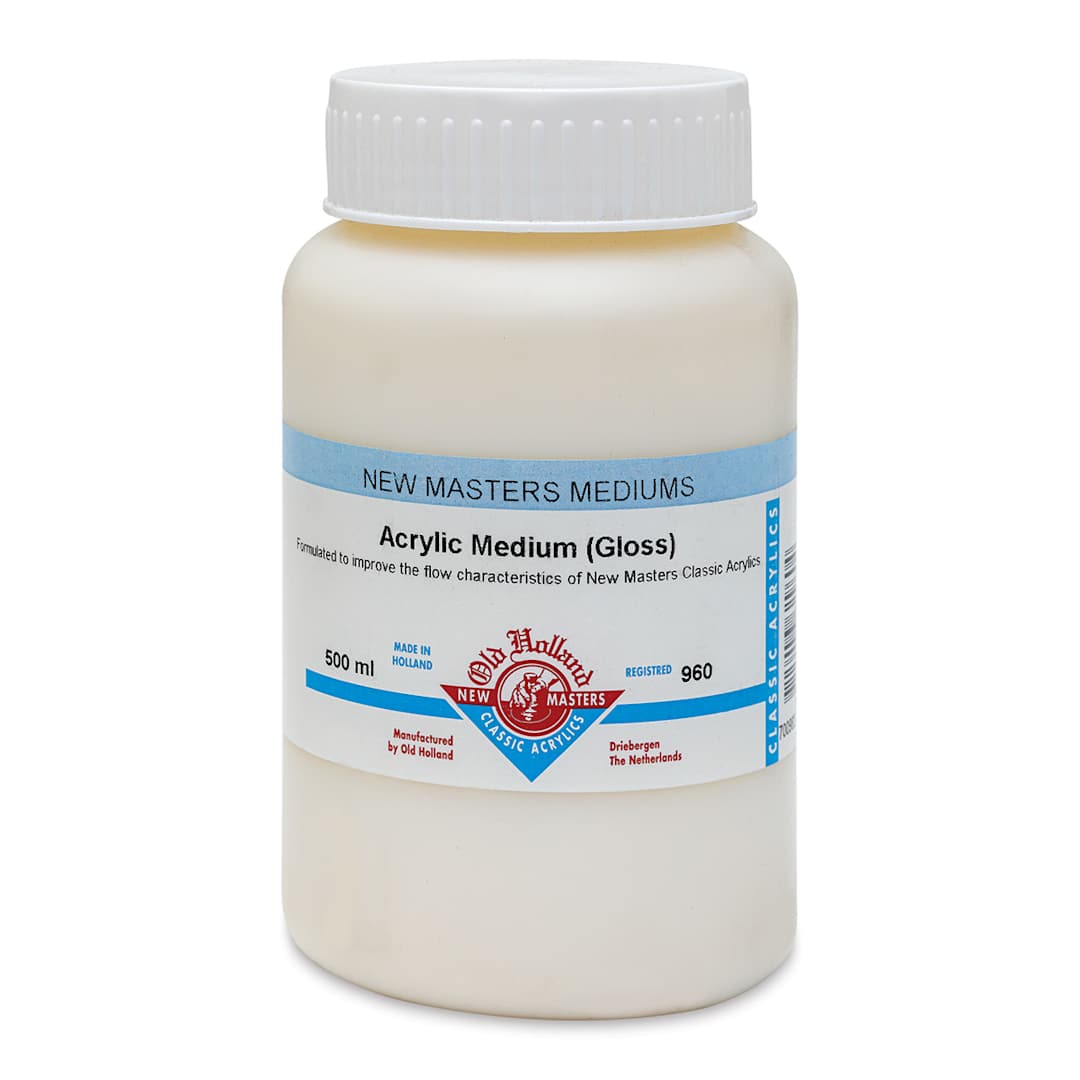 Open in modal - Old Holland New Masters Acrylic Medium - Gloss, 500 ml jar