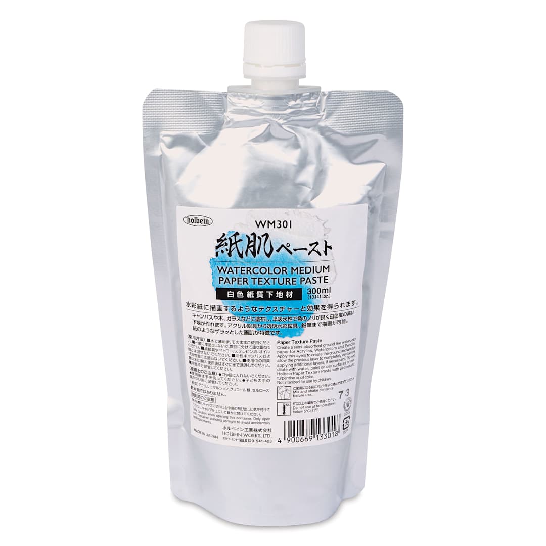 Open in modal - Holbein Watercolor Medium Paper Texture Paste - 300 ml Pouch