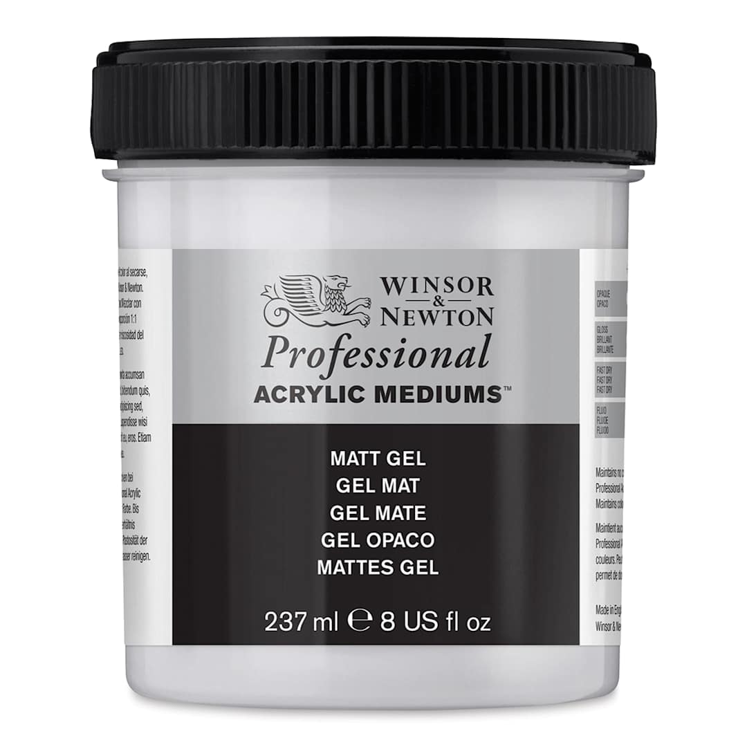 Open in modal - Winsor & Newton Artists' Acrylic Matt Gel Medium - Matte, 237 ml jar