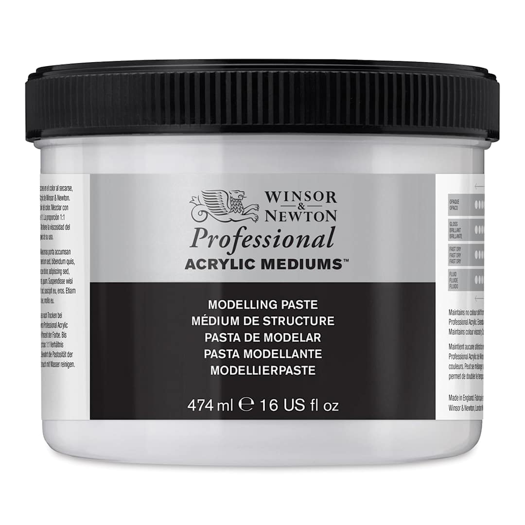 Open in modal - Winsor & Newton Artists' Acrylic Modelling Paste - 474 ml jar