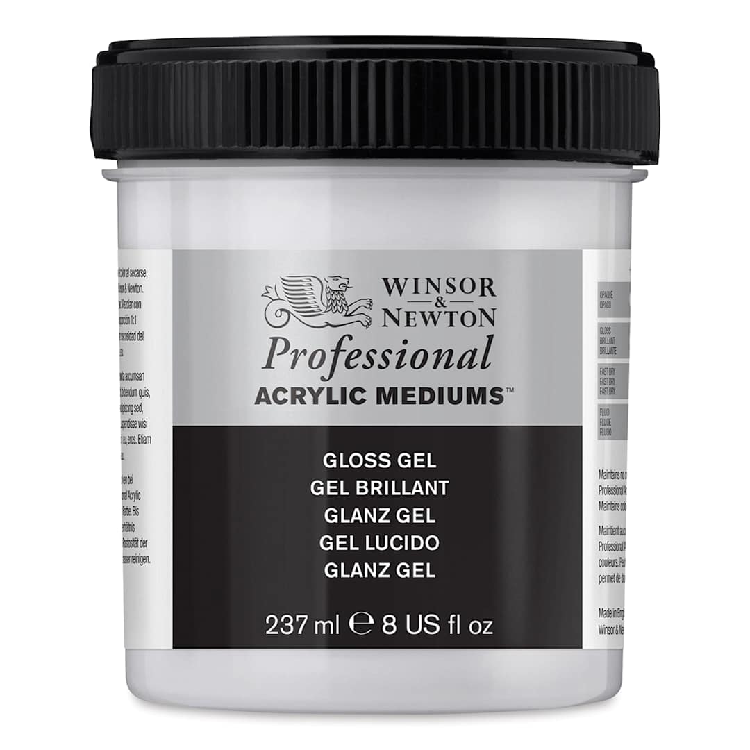 Open in modal - Winsor & Newton Artists' Acrylic Gel Medium - Gloss, 237 ml jar