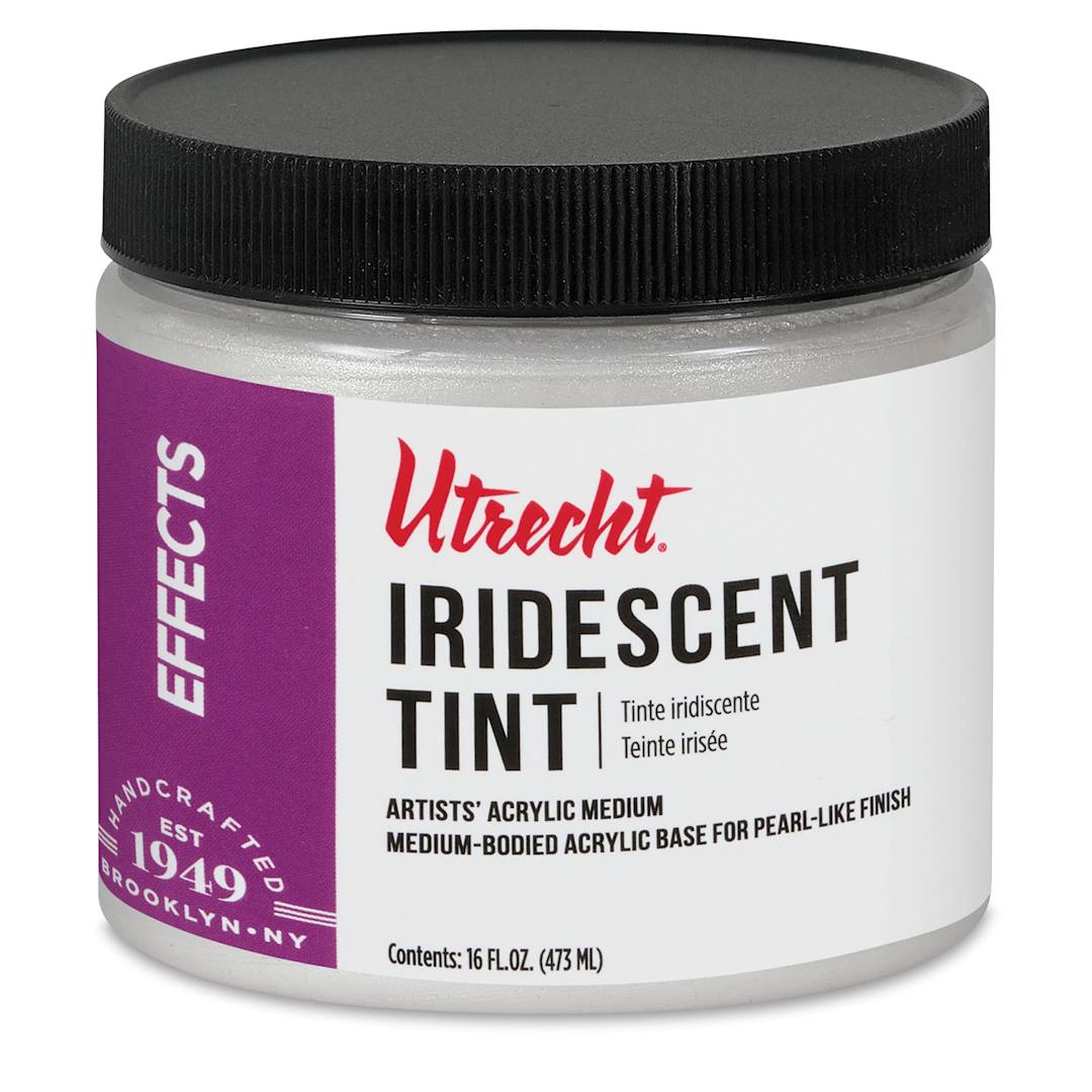 Open in modal - New look! Same formula - Utrecht Artists' Acrylic Iridescent Tint Medium - 16 oz