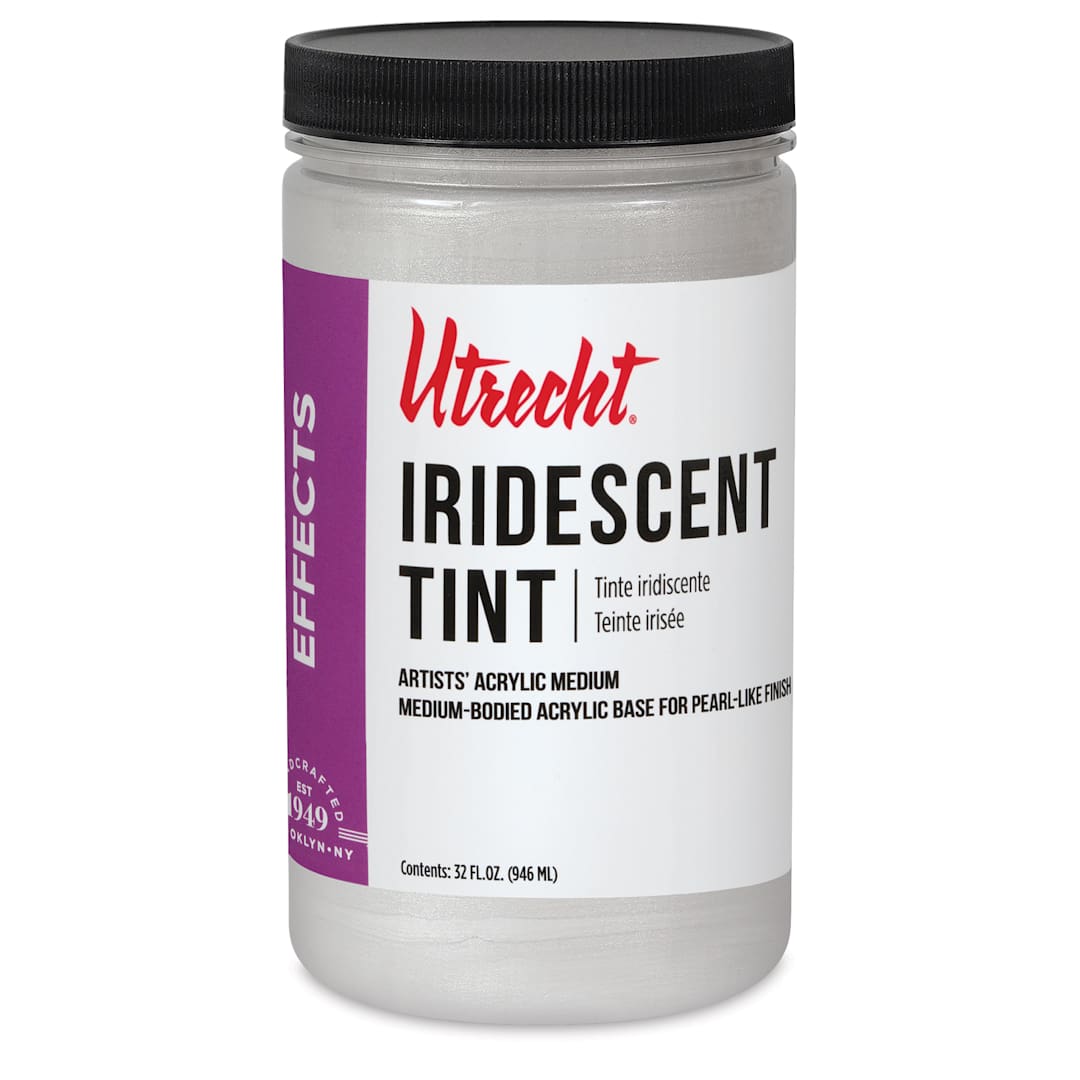Open in modal - New look! Same formula - Utrecht Artists' Acrylic Iridescent Tint Medium - 32 oz