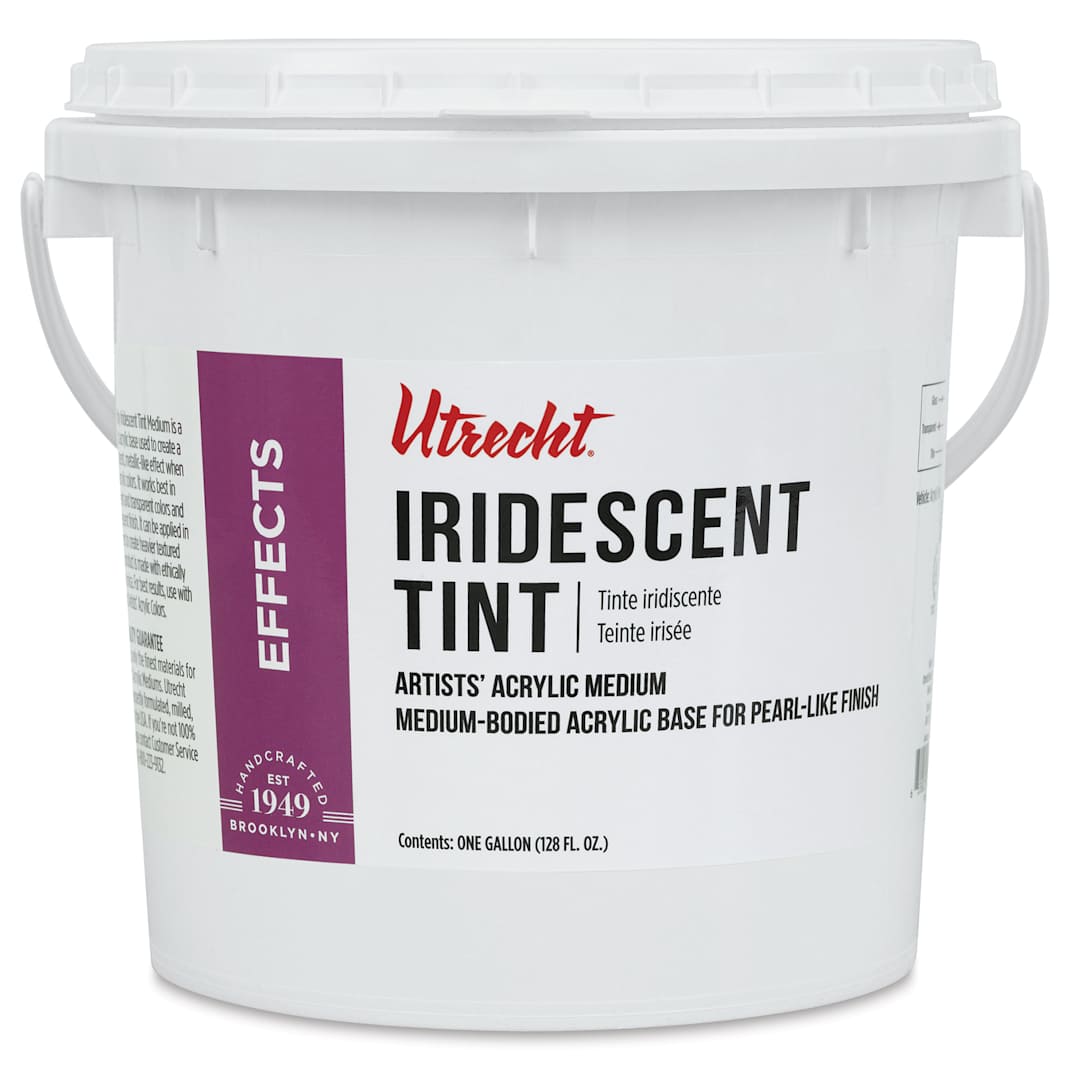 Open in modal - New look! Same formula - Utrecht Acrylic Medium - Iridescent Tinting Medium, Gallon