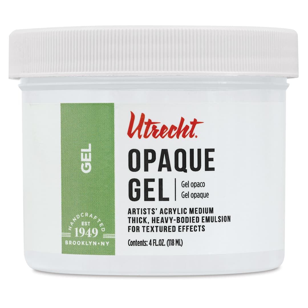 Open in modal - Utrecht Artists' Acrylic Opaque Gel Medium - 4 oz
