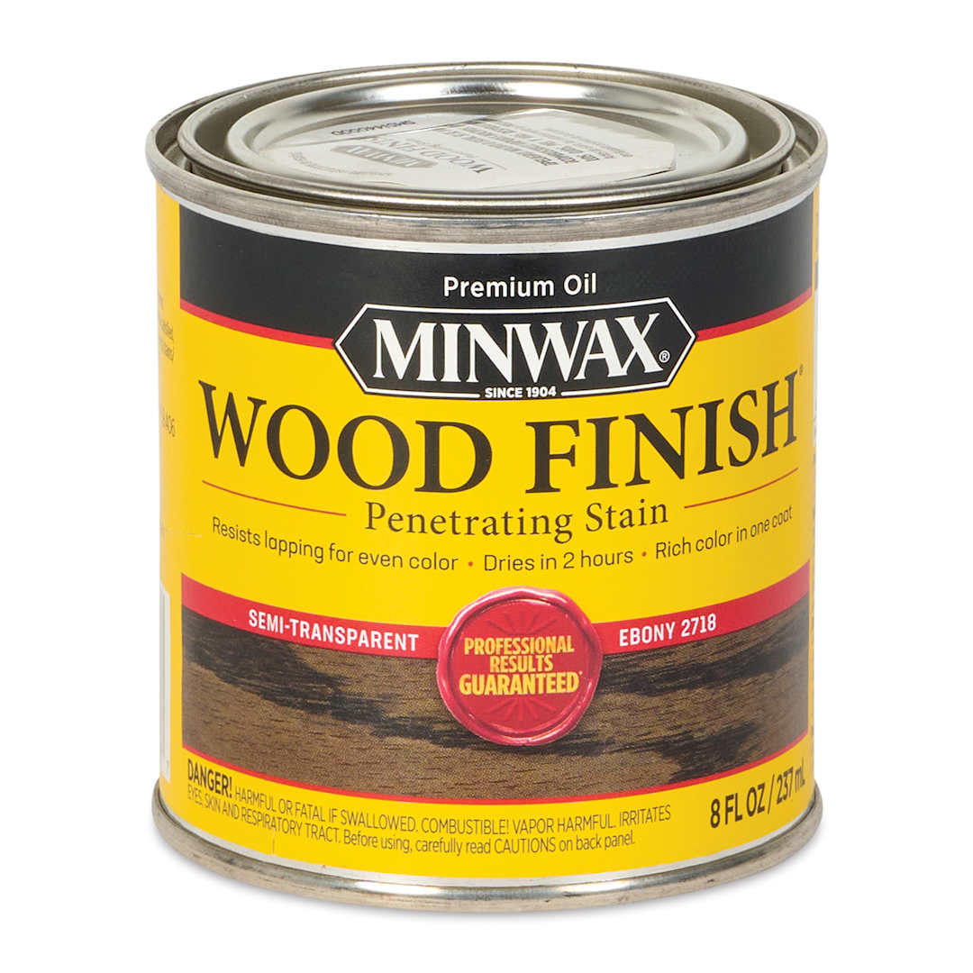 Open in modal - Minwax Wood Finish Oil-Based Penetrating Stain - Ebony, 8 oz