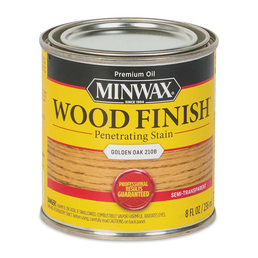 Open in modal - Minwax Wood Finish Oil-Based Penetrating Stain - Golden Oak, 8 oz