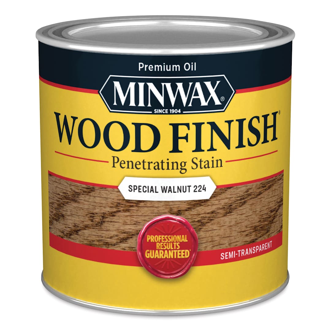 Open in modal - Minwax Wood Finish Oil-Based Penetrating Stain - Special Walnut, 8 oz