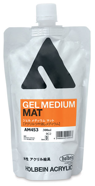Open in modal - Holbein Acrylic Gel Mediums - Matte Gel Medium shown upright