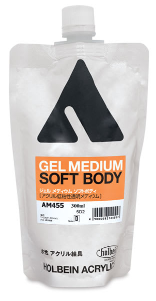 Open in modal - Holbein Acrylic Gel Mediums - Soft Body Gel Medium shown upright