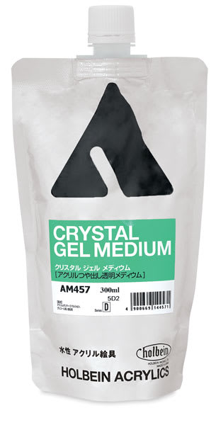 Open in modal - Holbein Acrylic Gel Mediums - Crystal Gel Medium shown upright