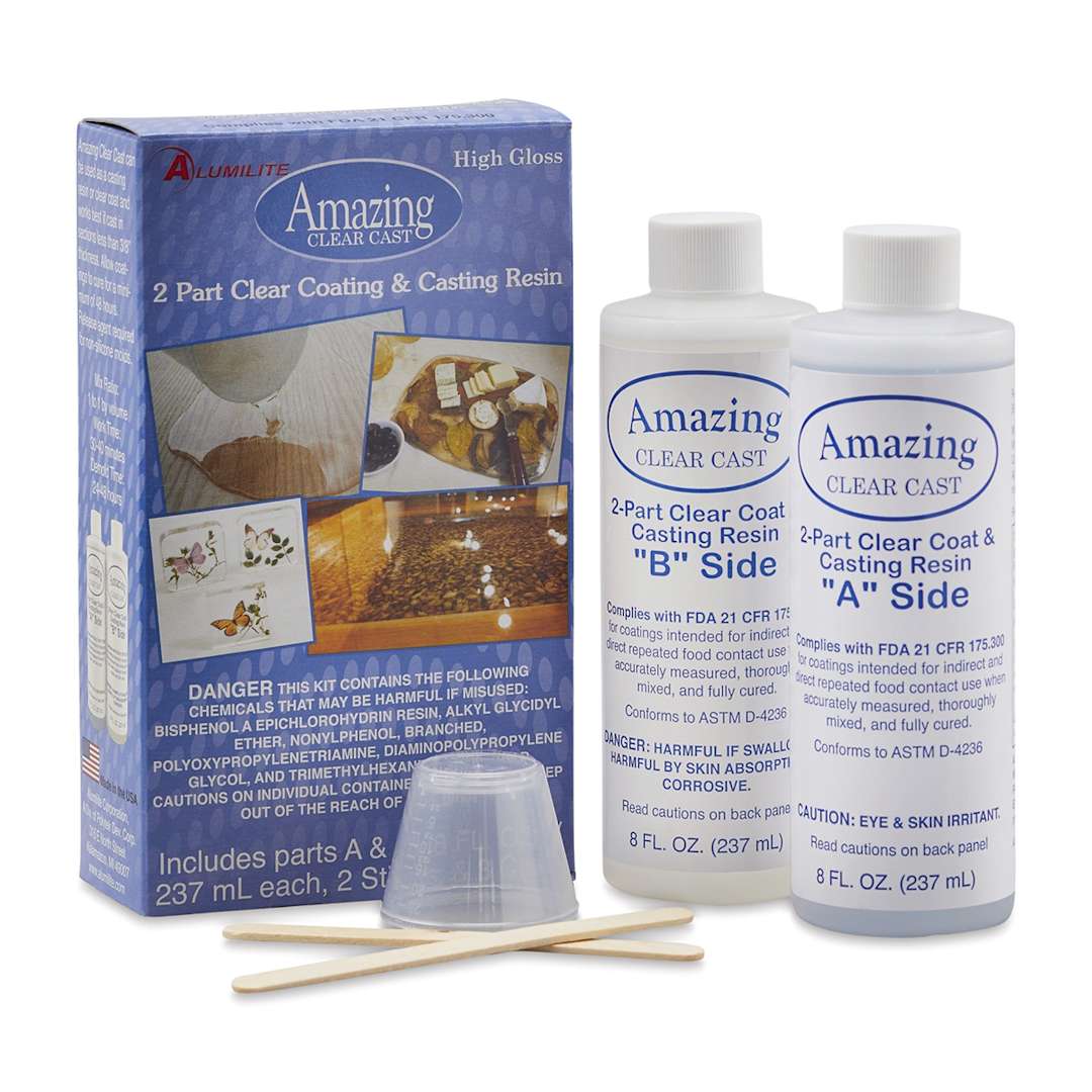 Open in modal - Shop Alumilite Amazing Clear Cast Epoxy Casting Resin - 16 oz, Bottle (Box contents shown with packaging)