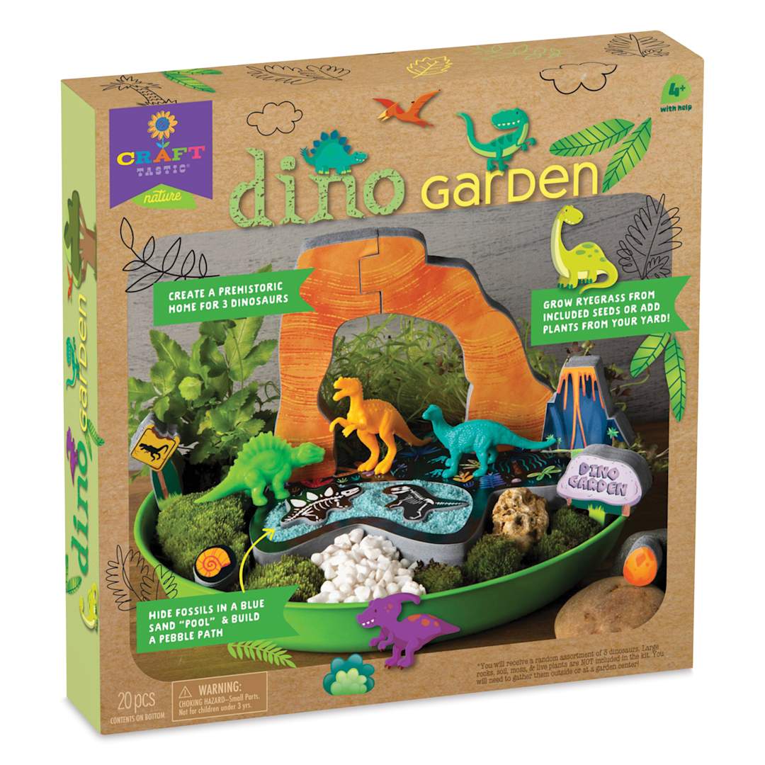Open in modal - Craft-Tastic Nature Dino Garden Kit, front of the packaging