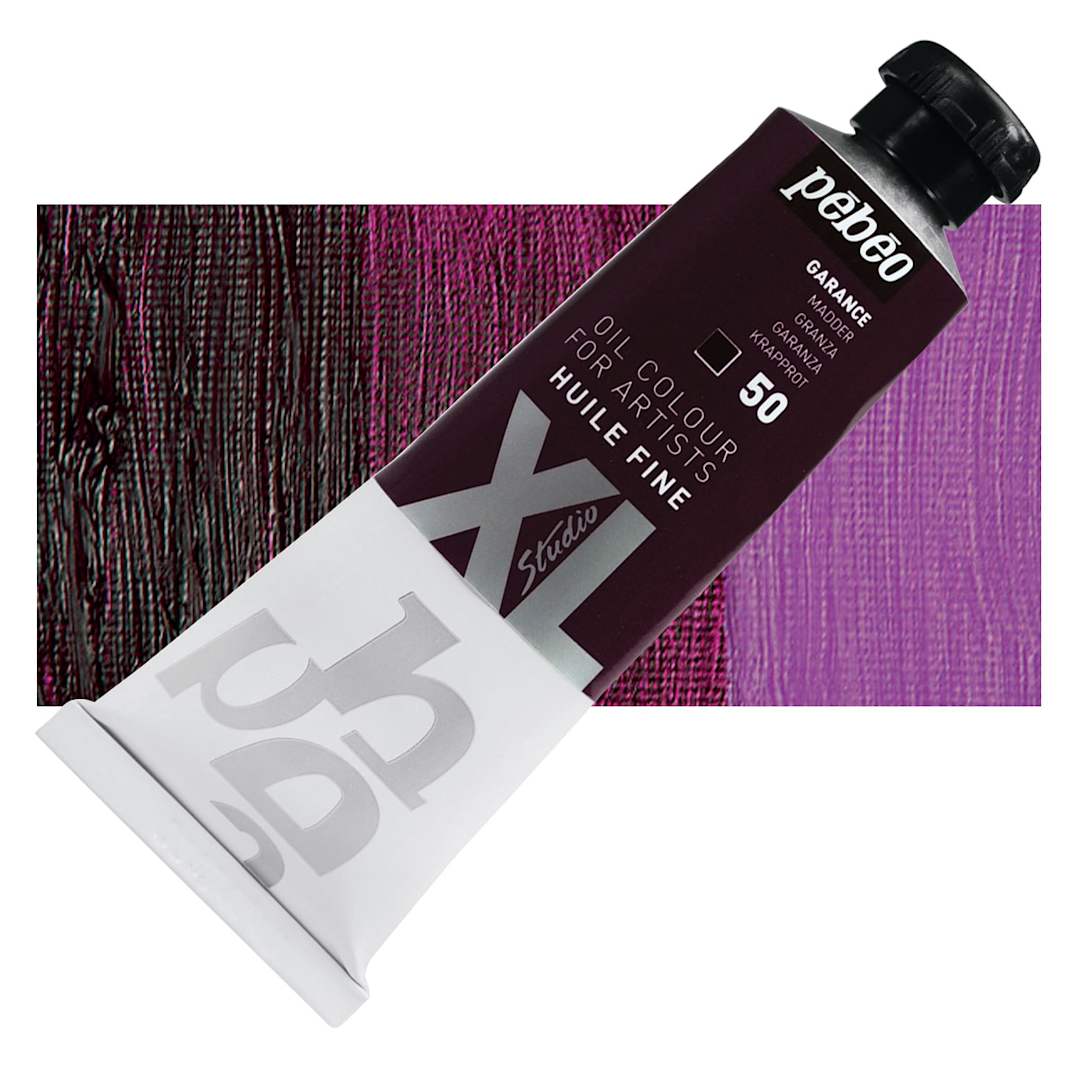 Open in modal - Pebeo XL Studio Oil Paint - Madder, 37 ml tube and swatch