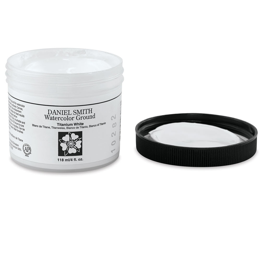 Open in modal - Daniel Smith Watercolor Ground - 4 oz Titanium White Jar shown 