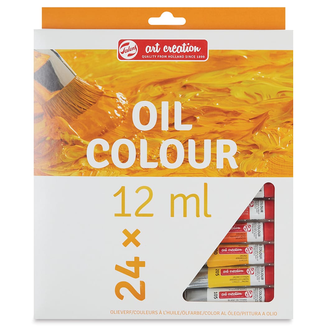 Open in modal - Talens Art Creation Oil Set - Set of 24, 12 ml tubes front of package