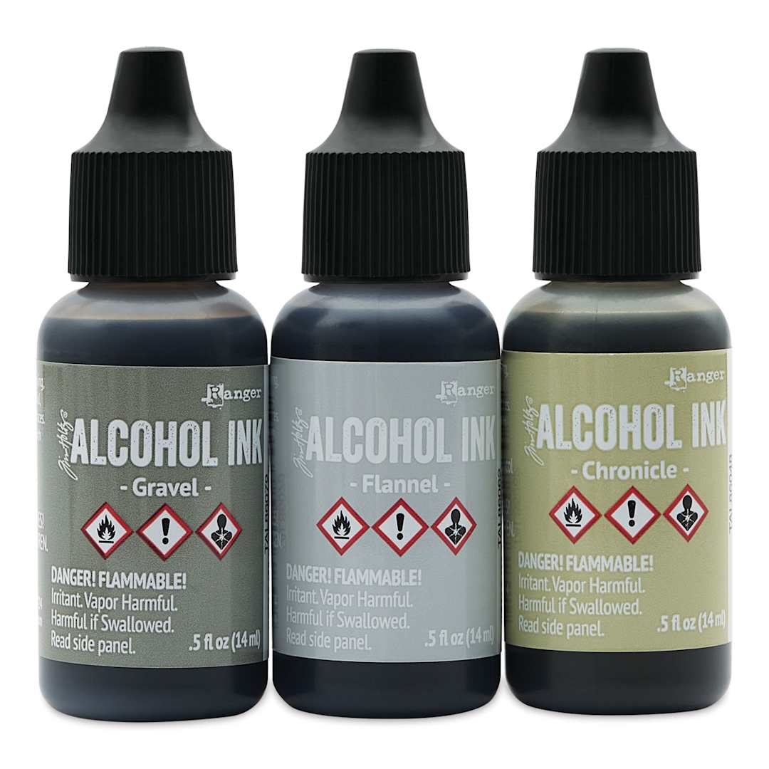 Open in modal - Ranger Tim Holtz Alcohol Ink - Crossroads, Set of 3, 05 oz, bottles