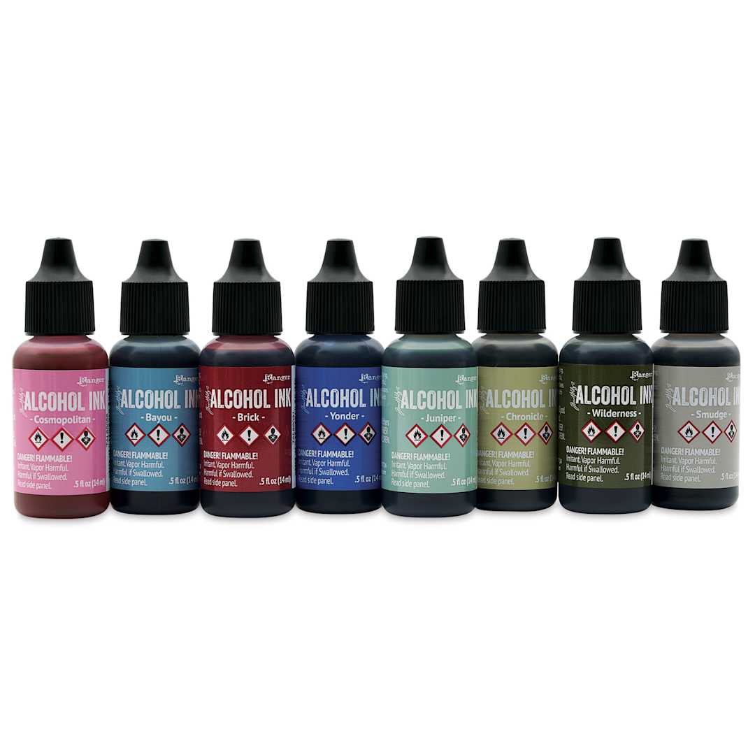 Open in modal - Ranger Tim Holtz Alcohol Ink - Spectrum Urban, Set of 8, 05 oz