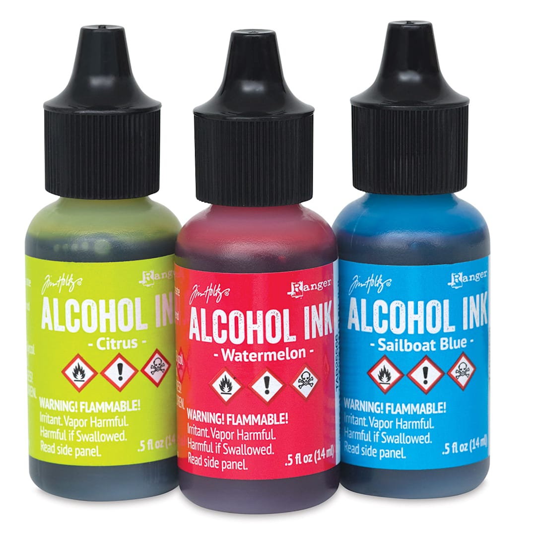 Open in modal - Ranger Tim Holtz Alcohol Inks - Dockside Picnic, Set of 3