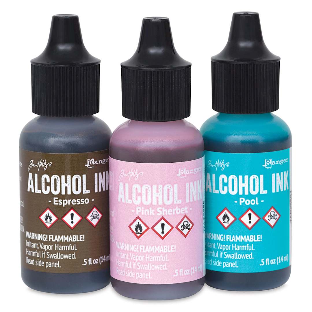 Open in modal - Ranger Tim Holtz Alcohol Inks - Retro Cafe, Set of 3