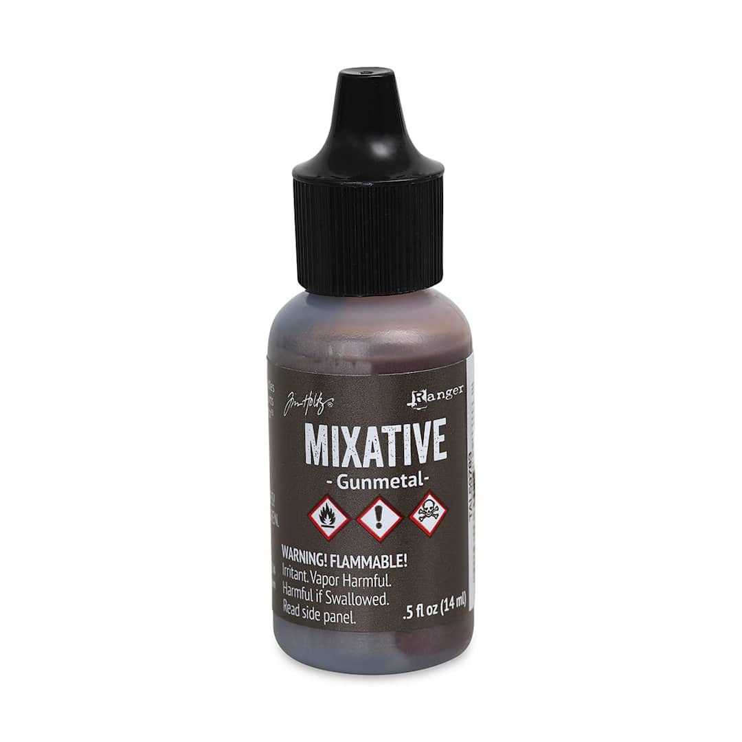 Open in modal - Ranger Tim Holtz Alcohol Ink Mixative - Gunmetal, 0.5 oz