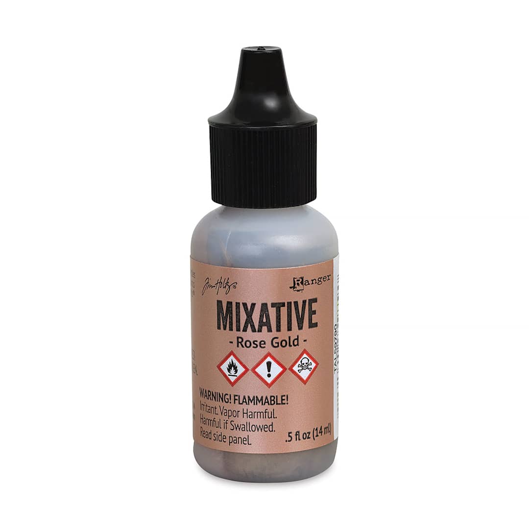 Open in modal - Ranger Tim Holtz Alcohol Ink Mixative - Rose Gold, 0.5 oz