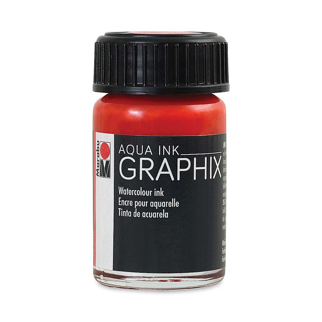 Open in modal - Marabu Graphix Aqua Ink - Vermilion, 15 ml