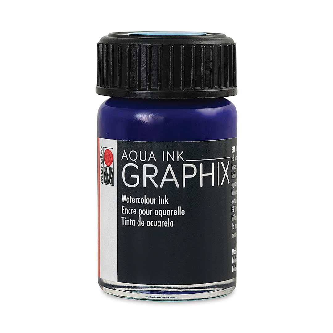 Open in modal - Marabu Graphix Aqua Ink - Cyan, 15 ml