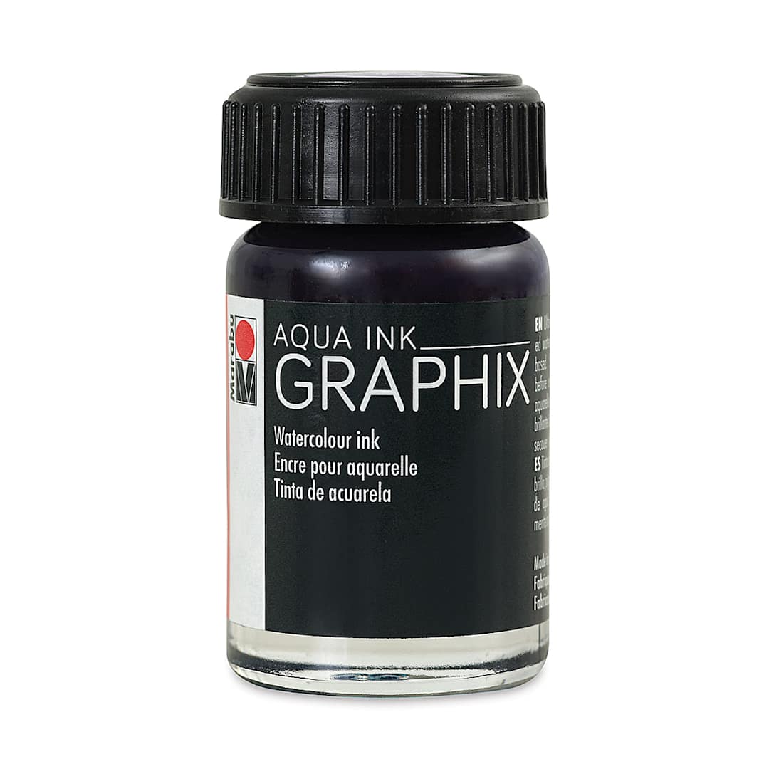 Open in modal - Marabu Graphix Aqua Ink - Dark Violet, 15 ml