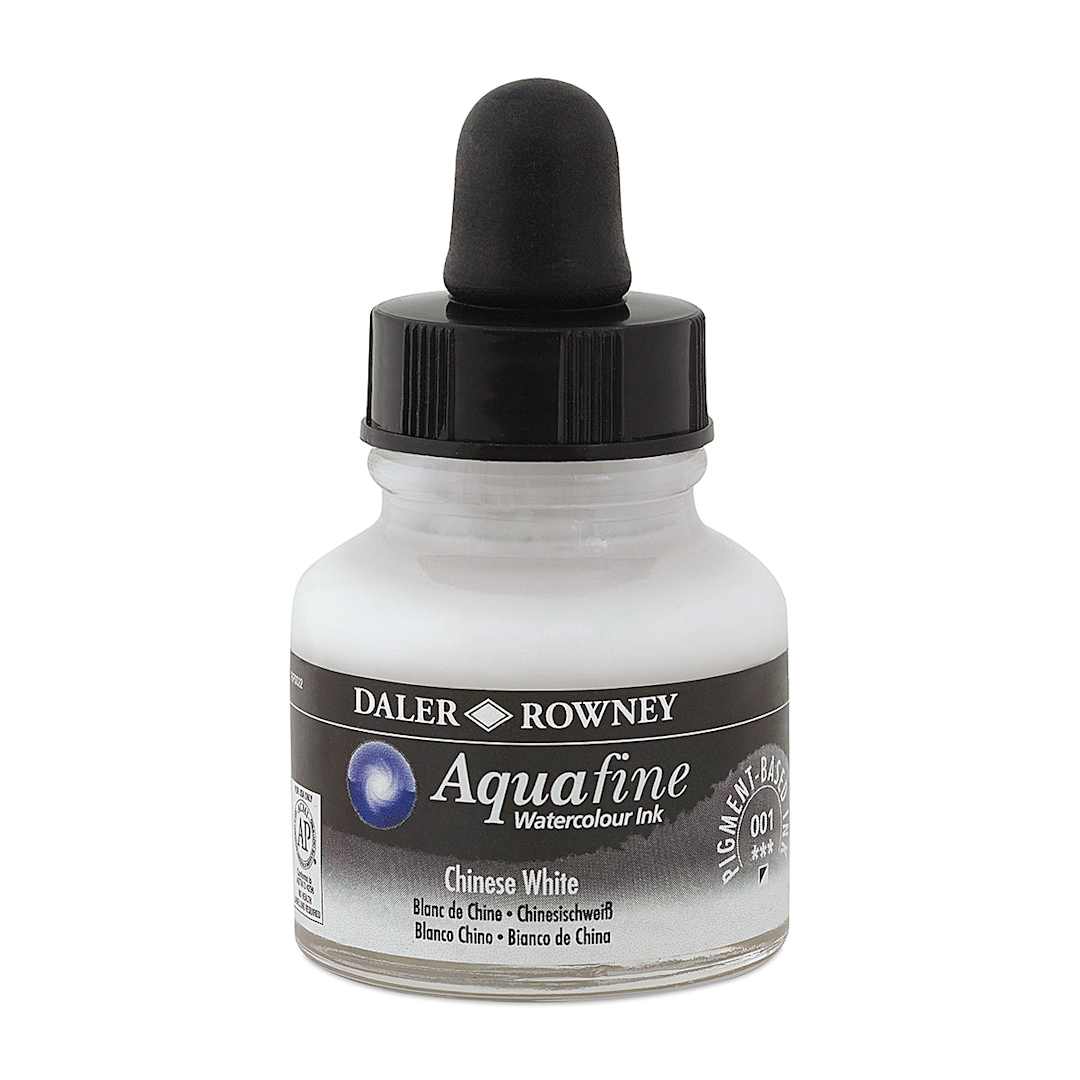 Open in modal - Daler-Rowney Aquafine Watercolour Ink - Chinese White