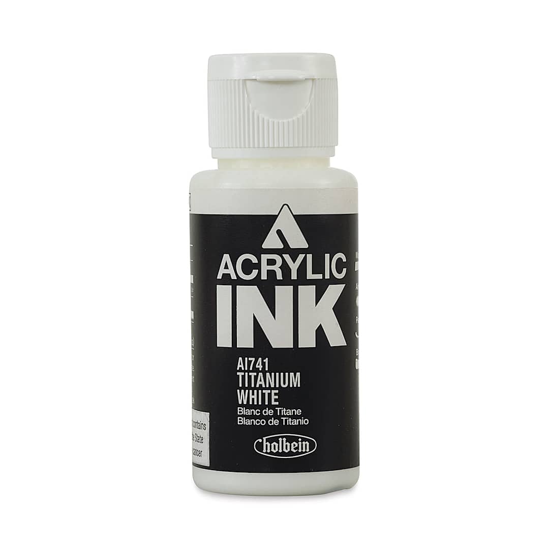Open in modal - Holbein Acrylic Ink - Titanium White, 30 ml