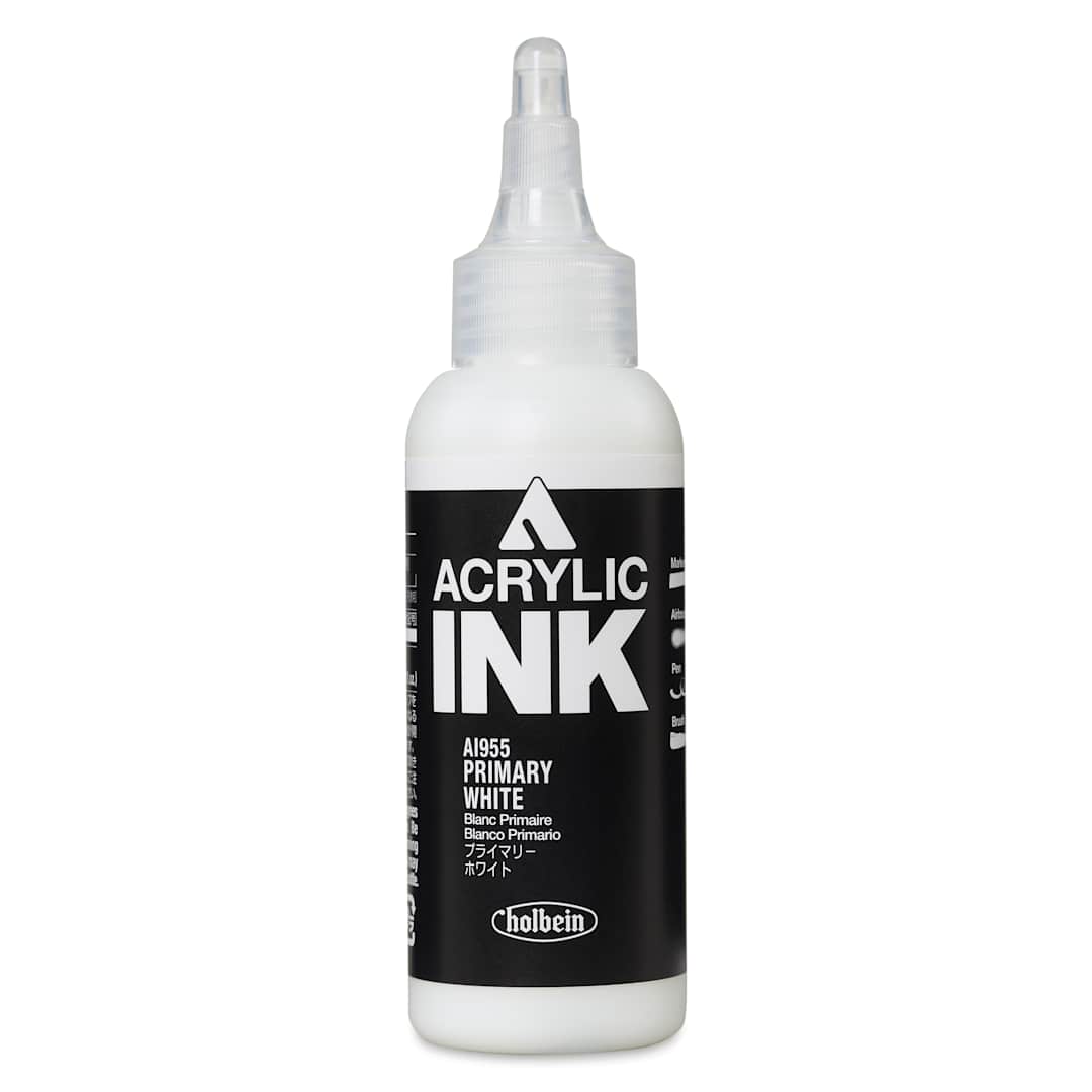 Open in modal - Holbein Acrylic Ink - Primary White, 100 ml