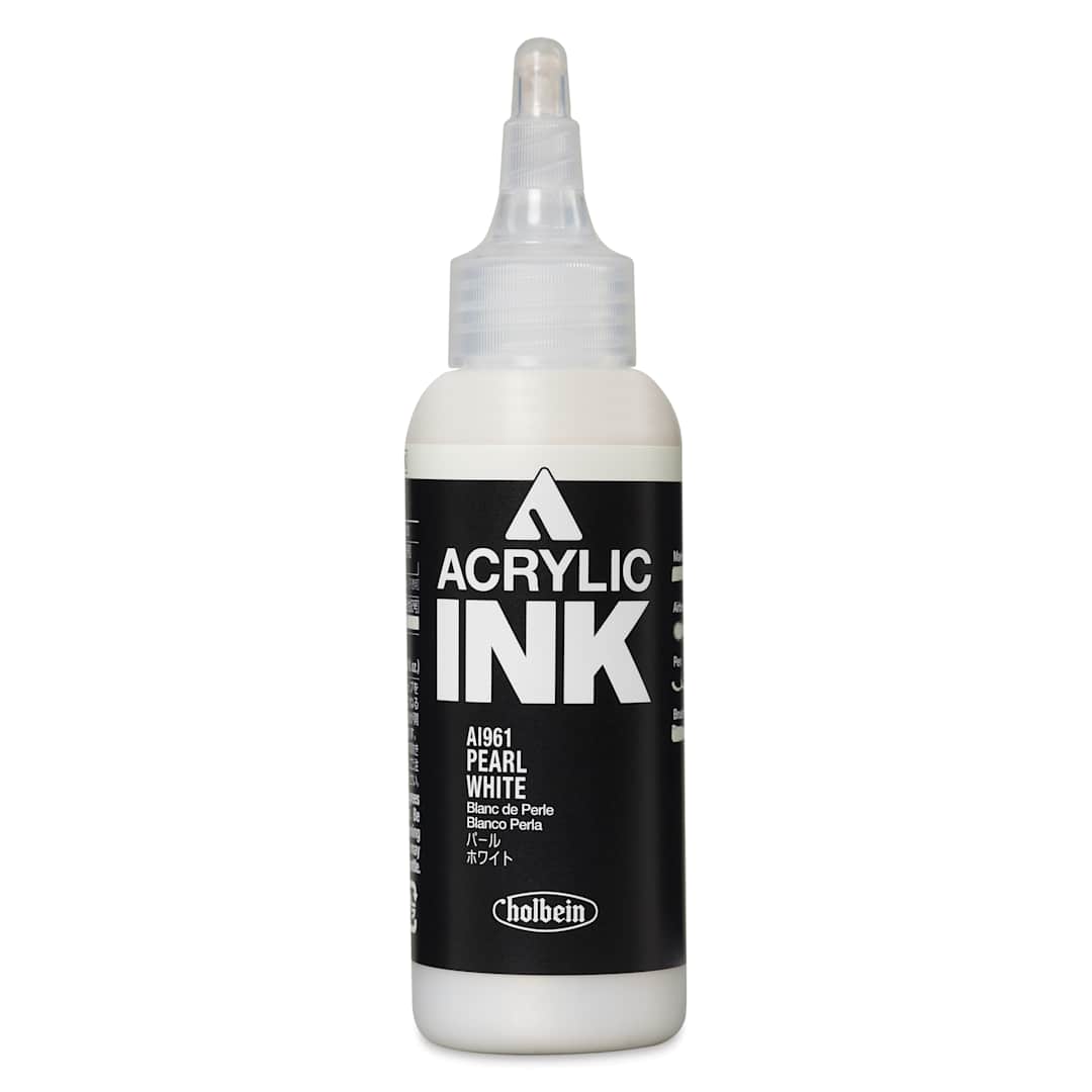 Open in modal - Holbein Acrylic Ink - Pearl White, 100 ml
