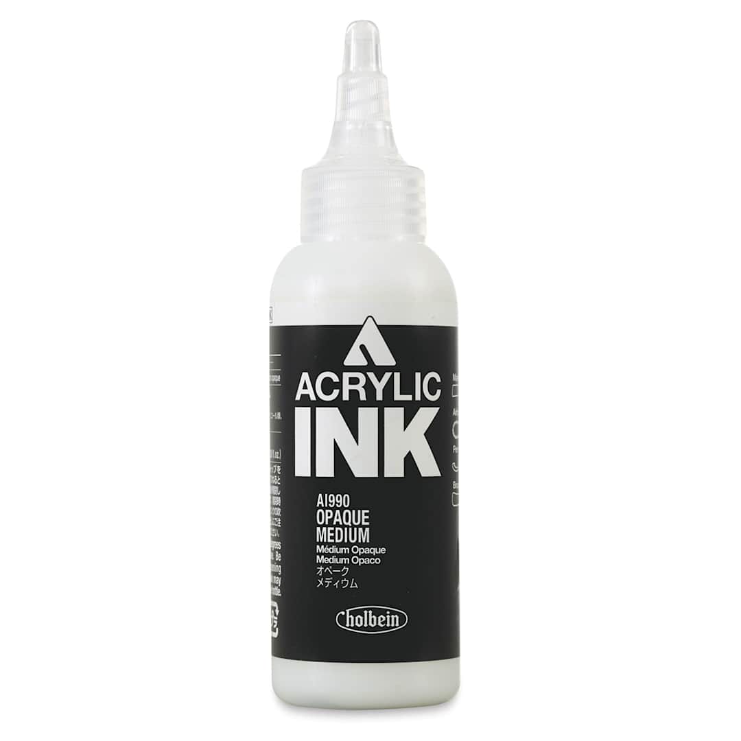 Open in modal - Holbein Acrylic Ink - Opaque Medium, 100 ml - front