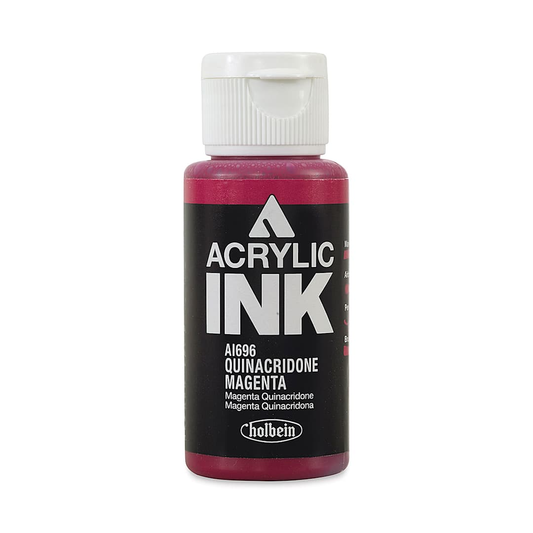 Open in modal - Holbein Acrylic Ink - Quinacridone Magenta, 30 ml