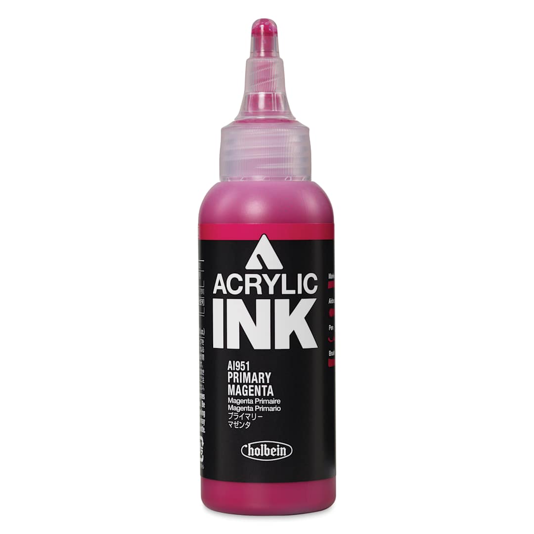 Open in modal - Holbein Acrylic Ink - Primary Magenta, 100 ml